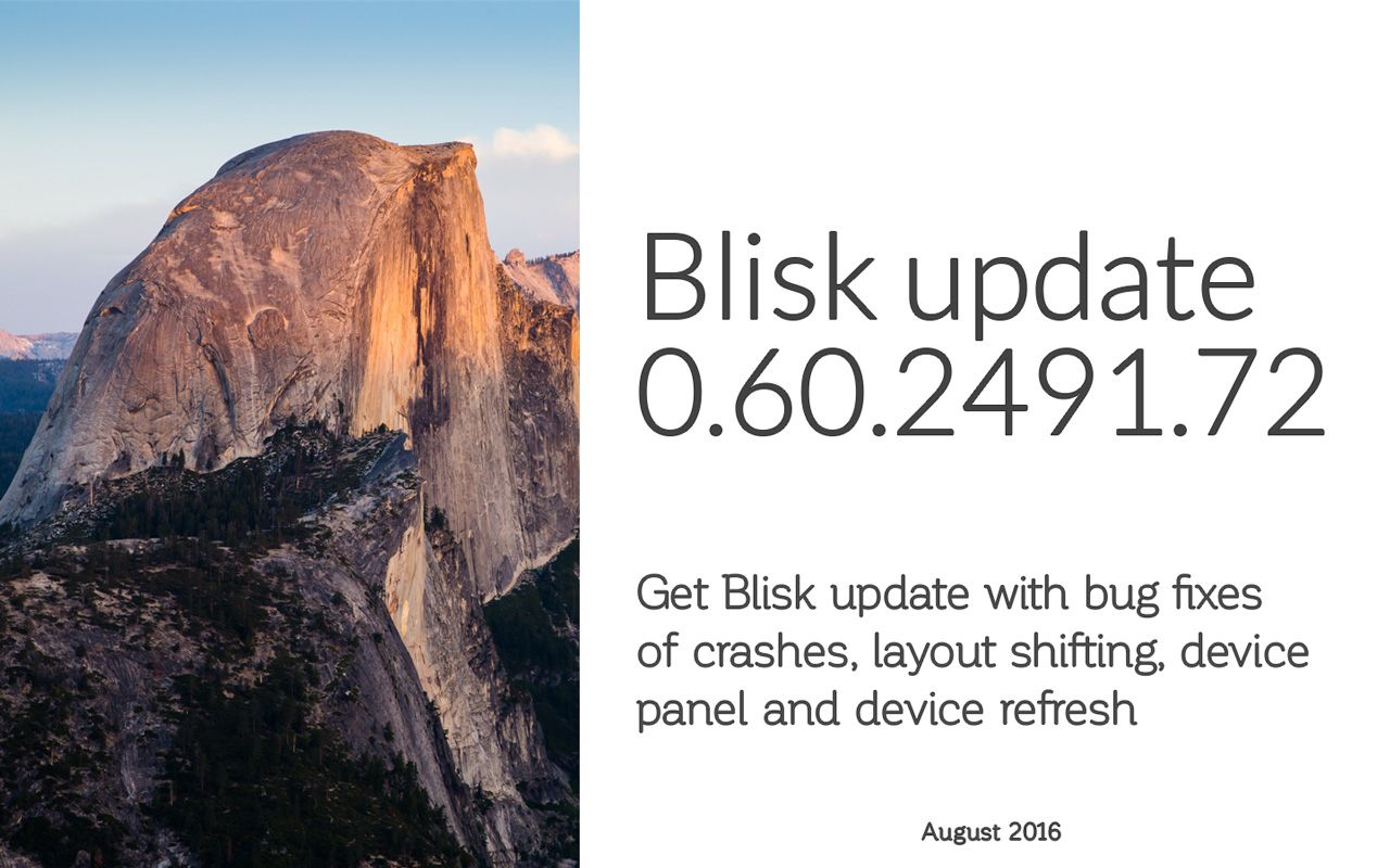 Blisk release 0.60.2491.72