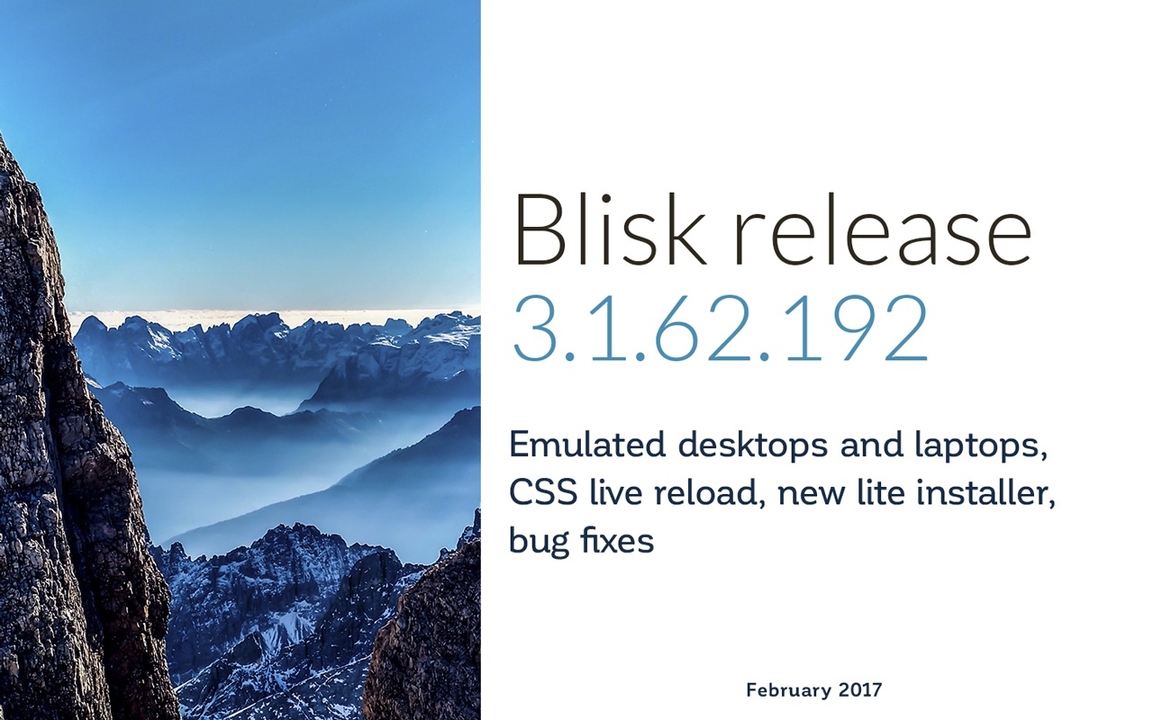Blisk release 3.1.62.192