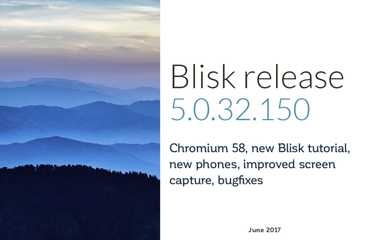 Blisk release 5.0.32.150