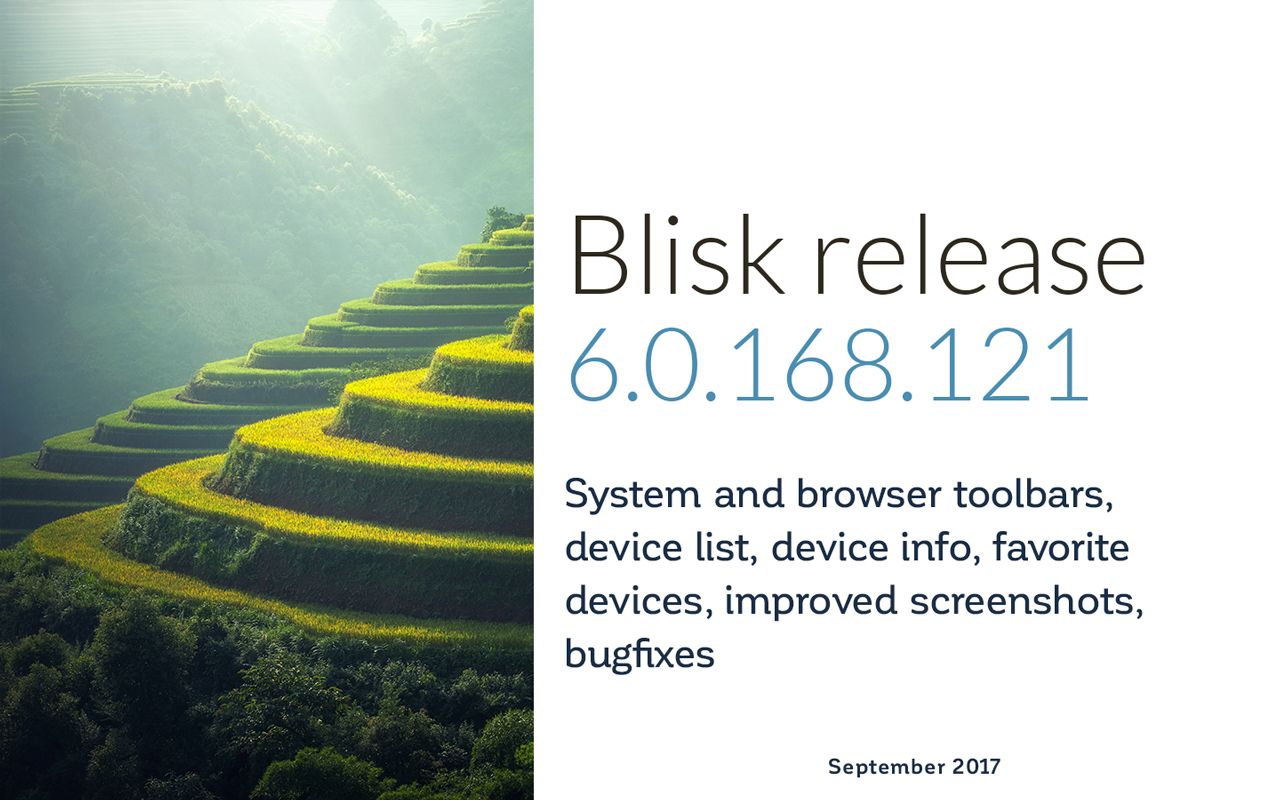 Blisk release 6.0.168.121
