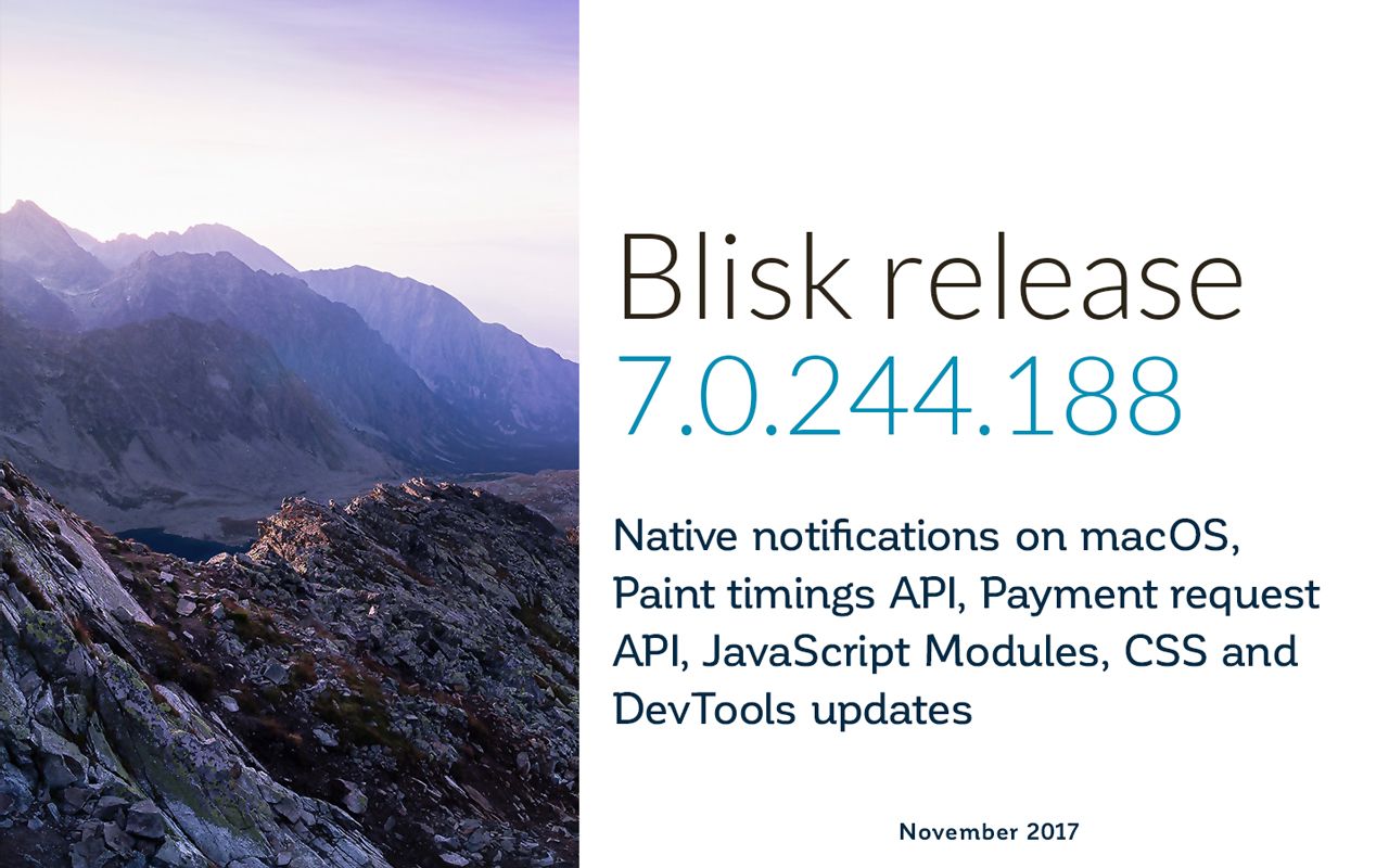 Blisk release 7.0.244.188