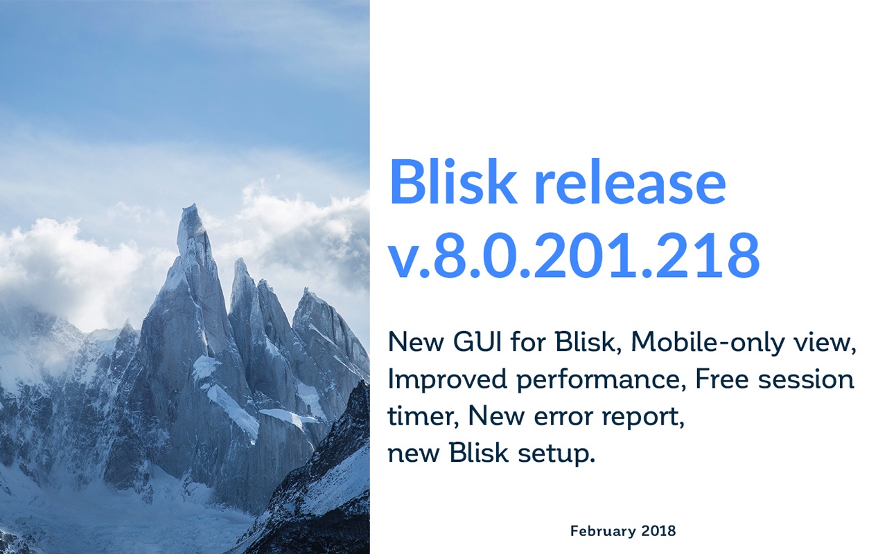 Blisk release 8.0.201.218