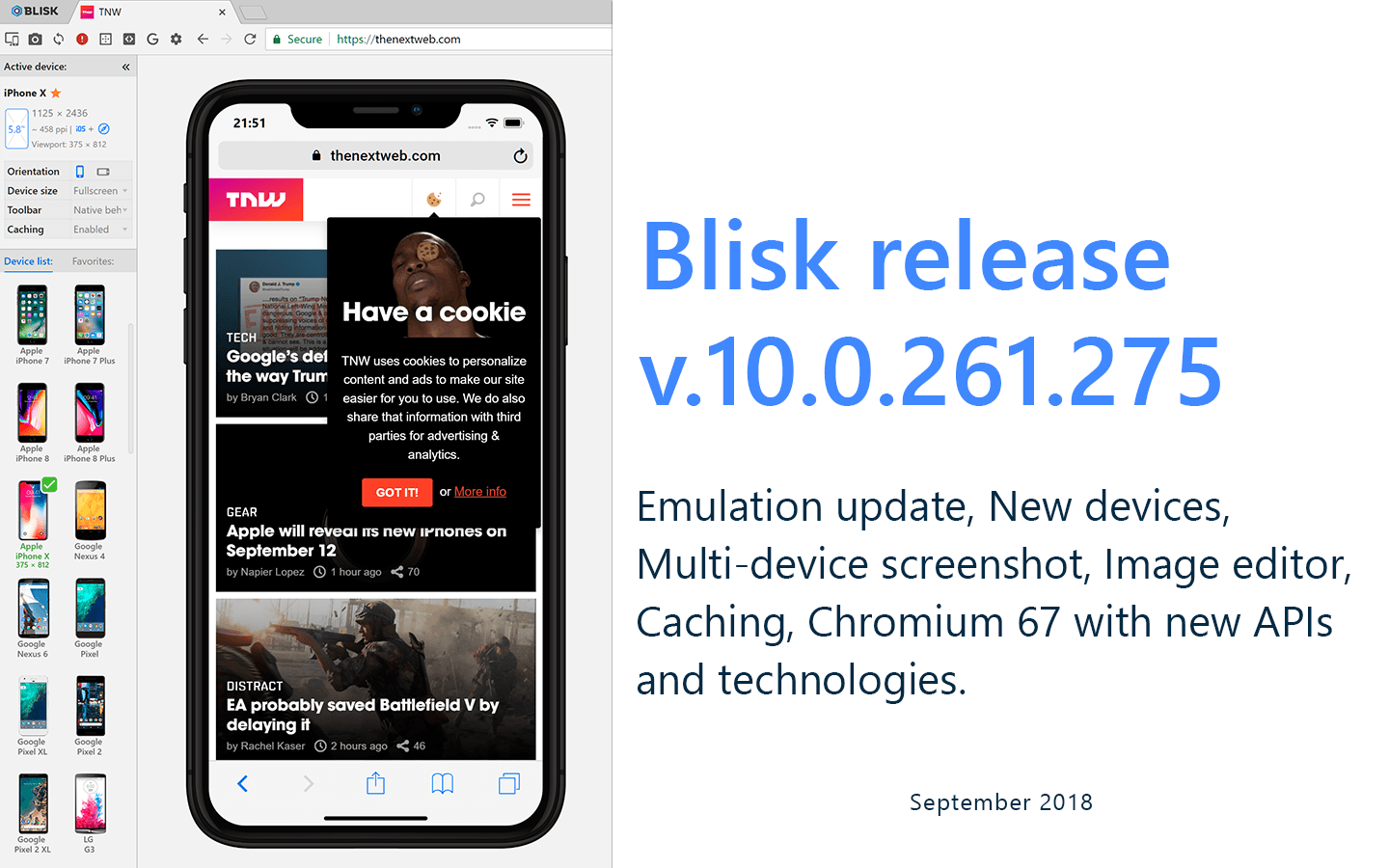 Blisk release 10.0.261.275