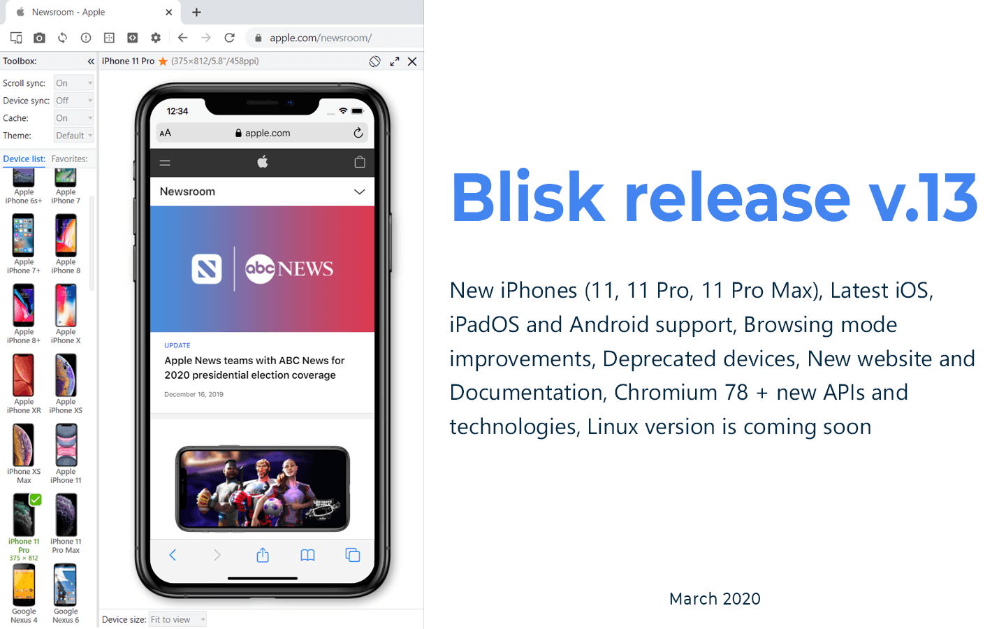 Blisk release 13.0.162.119