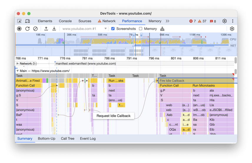 DevTools: Event initiators